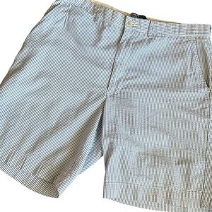 Polo Ralph Lauren Shorts Men's Size 36 Blue‎ and White Striped Seersucker Shorts